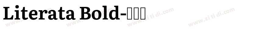 Literata Bold字体转换